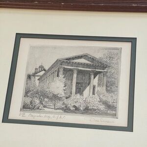 Classic Architectural Sketch in Black Frame